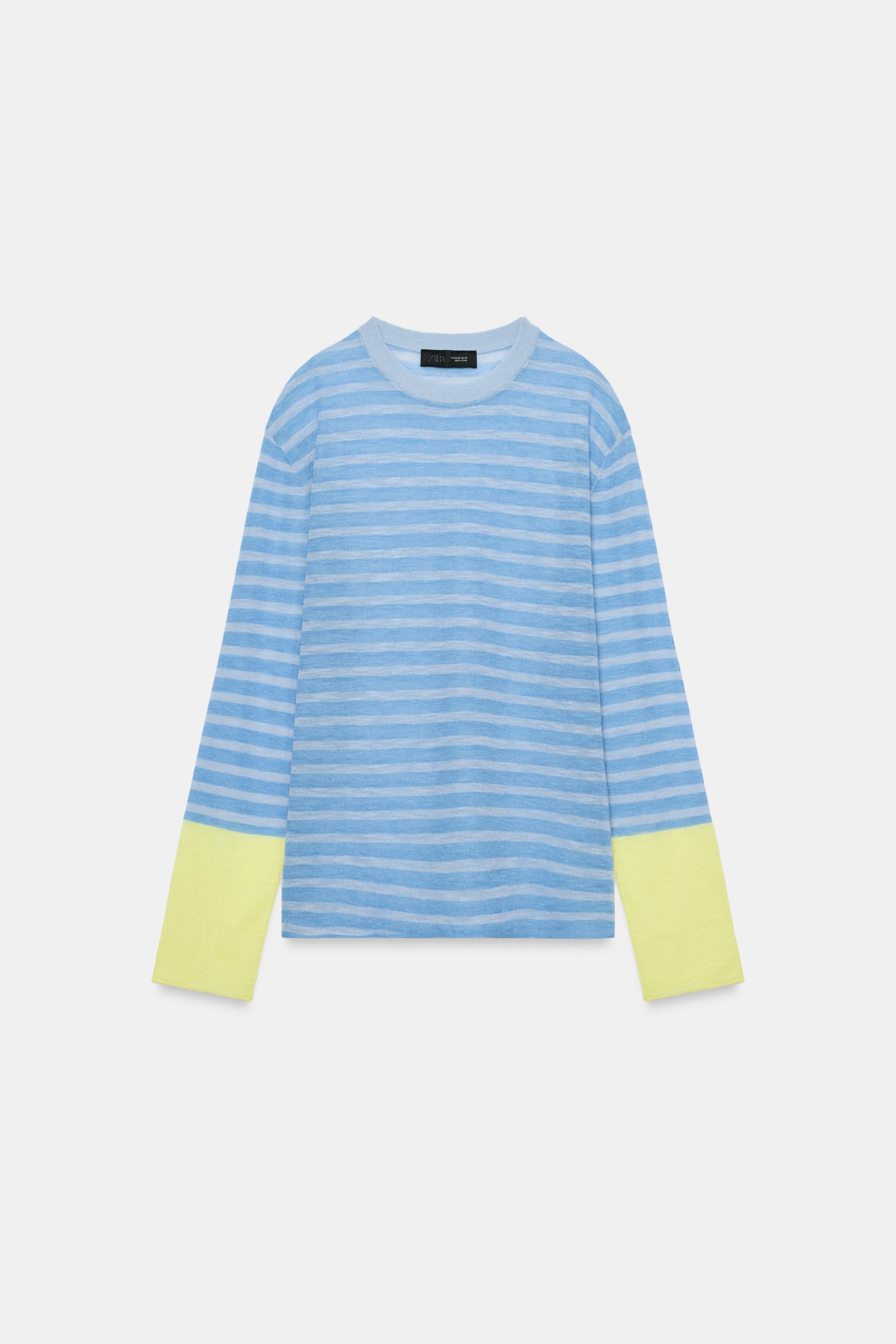 PULL EN MAILLE À RAYURES